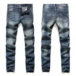 Men's Jeans Slim Classic Style Denim Pants